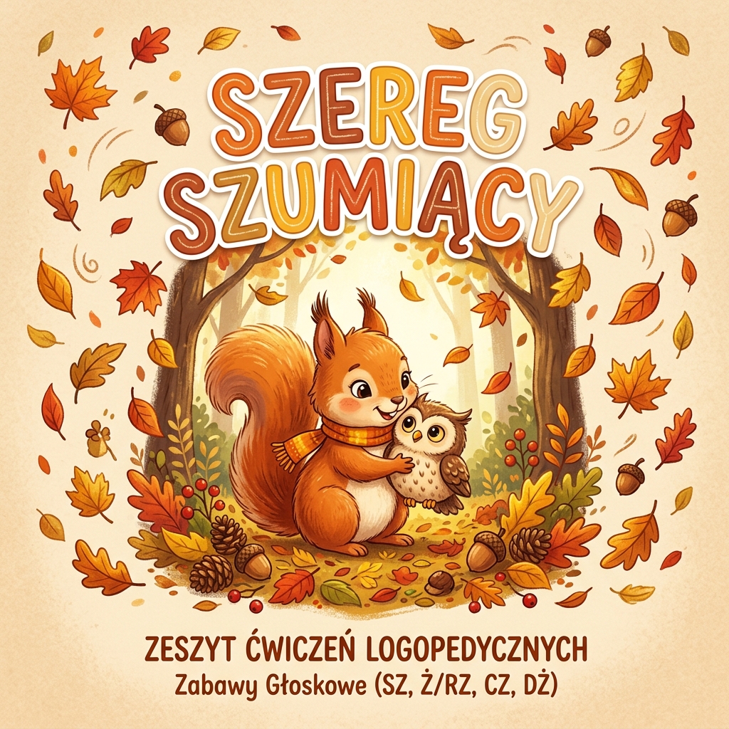 Szereg Szumiący bez Tajemnic — Sz, Ż/Rz, Cz, Dż (Karty Pracy PDF)