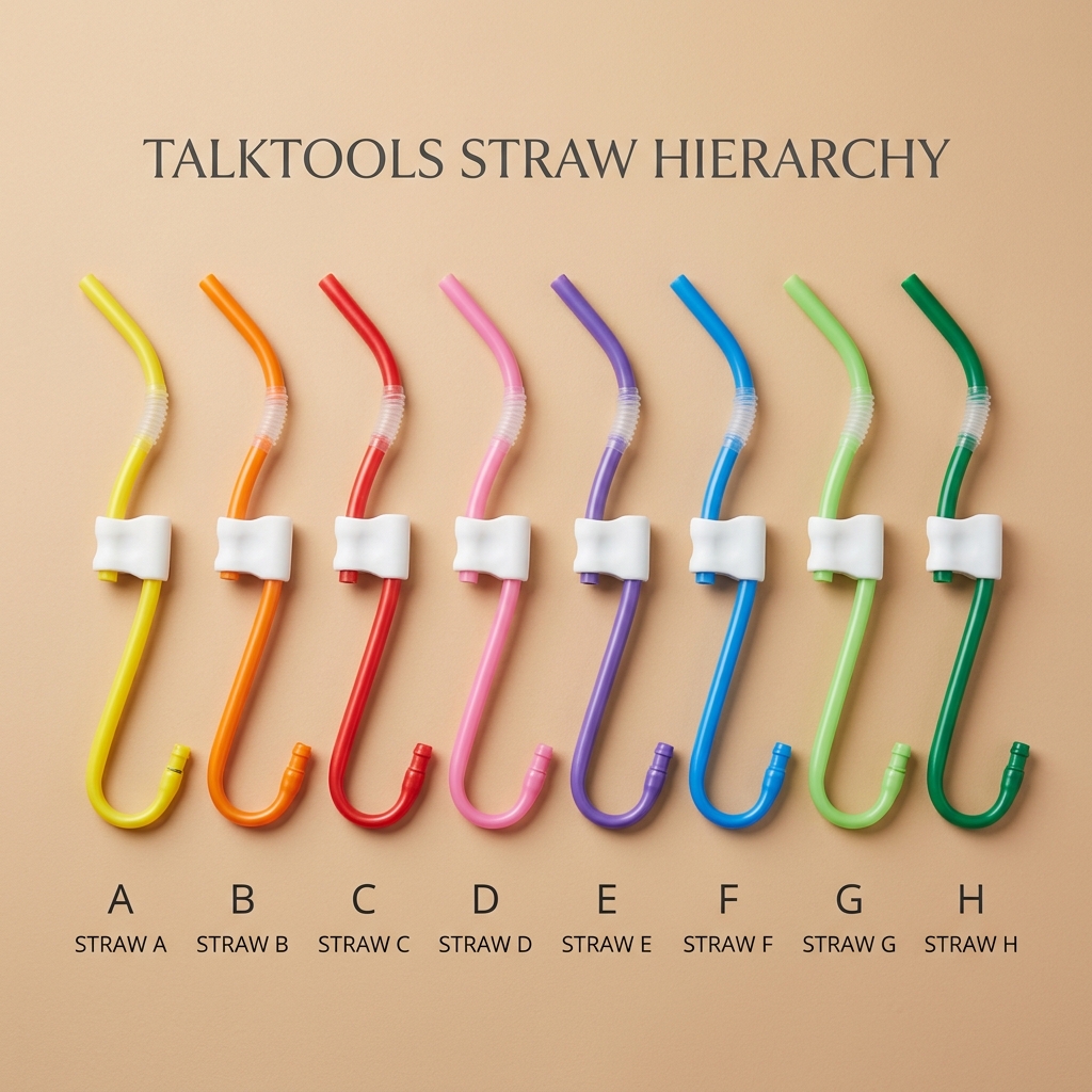 TalkTools® Straw Hierarchy – Zestaw rurkowy ze stopkami (USA)